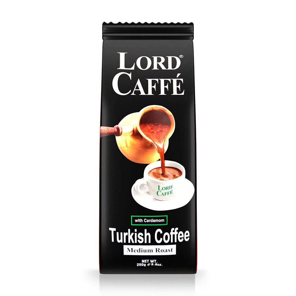 LORD TURKISH COFFEE MED ROAST W/ CARDMOM 250G