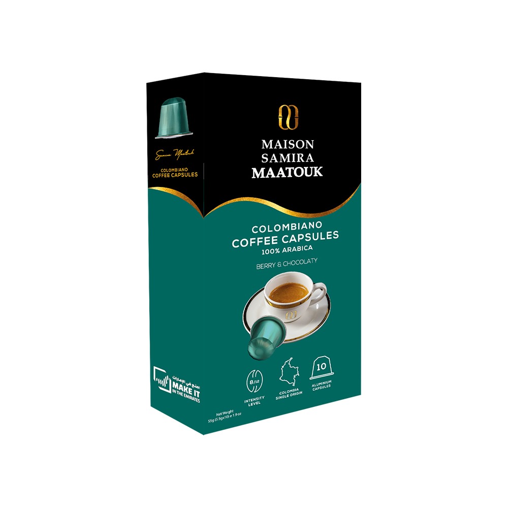 MSM COFFEE CAPSULES COLUMBIAN SINGLE ORIGIN 10*5.5G